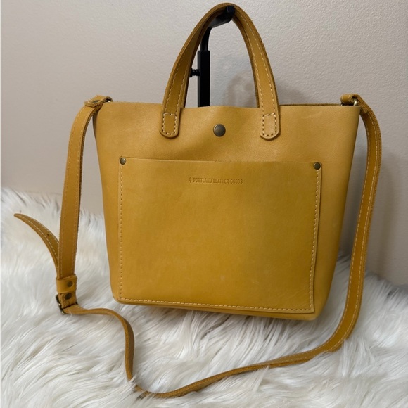 Portland Leather Handbags - Portland Leather Mustard Crossbody Bag